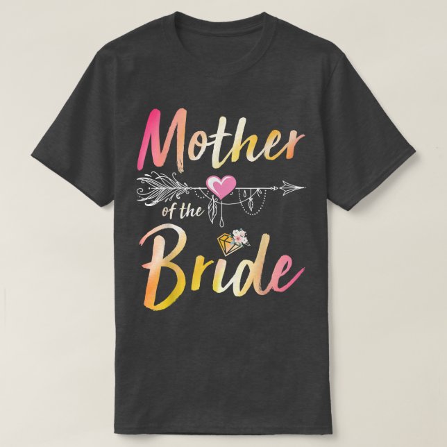 Camiseta Arrow Hearts Feliz Dia de Asa Para Mim, Sua Mãe De (Frente do Design)