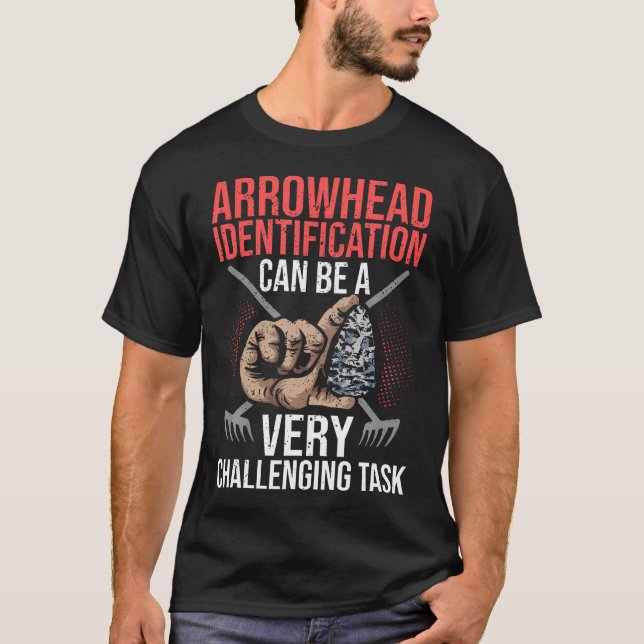 Camiseta Arrowhead Collecting Arrowhead Hunting Arrowhead C (Frente)