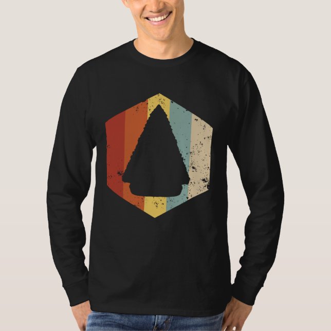 Camiseta Arrowhead Hunting Collector Retro Hunt Hunter (Frente)