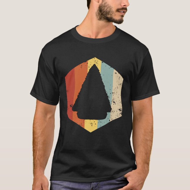 Camiseta Arrowhead Hunting Collector Retro Hunt Hunter (Frente)