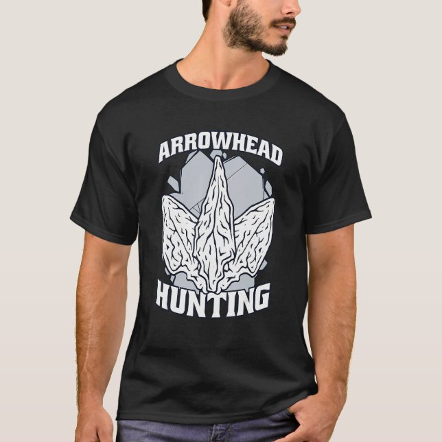 Camiseta Arrowhead Hunting Flint Artifact Rocks Arrowhead C (Frente)