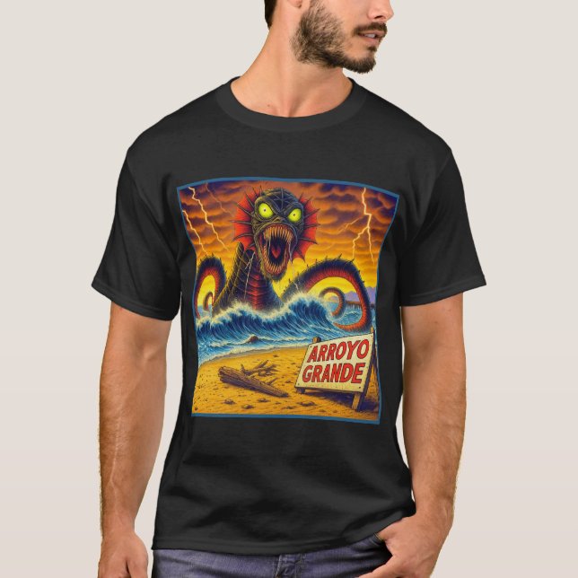 CAMISETA ARROYO GRANDE - "BEAST OF THE BREAKERS". (Frente)