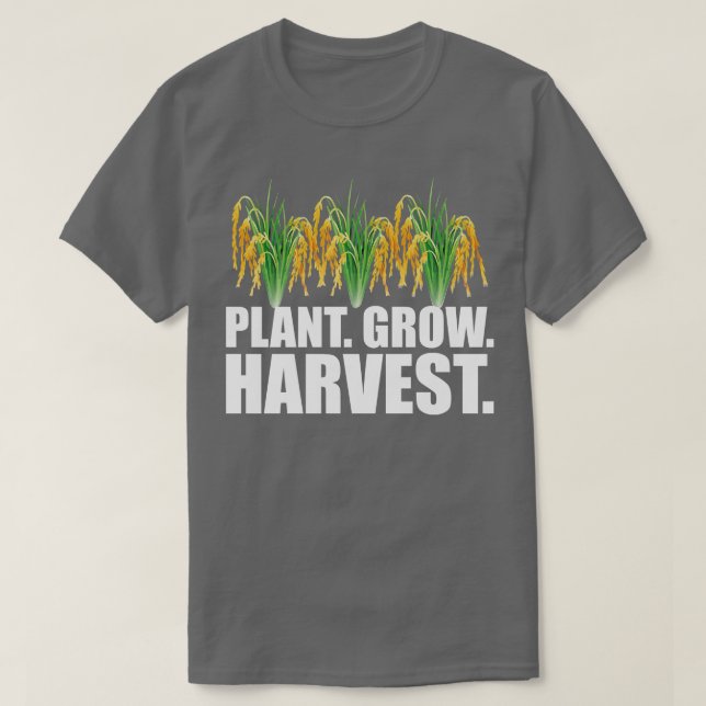 Camiseta Arroz Agricultor Cultivo cultivar w (Frente do Design)