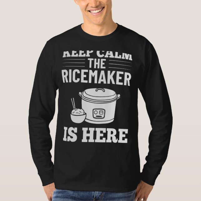 Camiseta Arroz Cooker Maker Japonês Pote 3 (Frente)