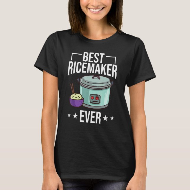 Camiseta Arroz Cooker Maker Japonês Pote 6 (Frente)