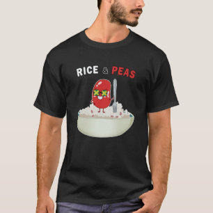 Camiseta Arroz e Ervilhas Jamaicanos Cores da Bandeira da J