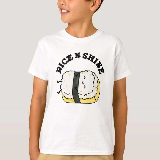 Camiseta Arroz E Sushi Pun Engraçado (Frente)