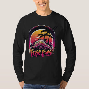 Camiseta Arroz Frito com uma Estética Retrowave Nostálgica