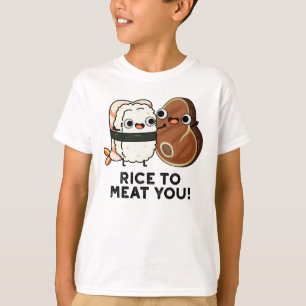 Camiseta Arroz Para Carne Você Engraçado Sushi Steak