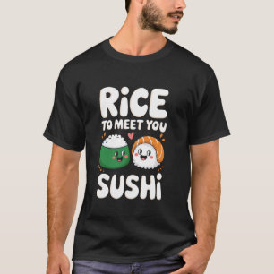 Camiseta Arroz para te conhecer sushi Pun Otaku Sushi