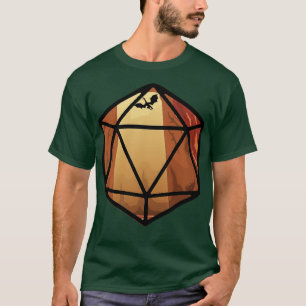 Camiseta Arroz Polidedral D20 da Caverna do Dragão