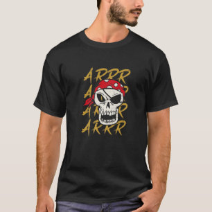Camiseta Arrr Skeleton Sword Patch Hook