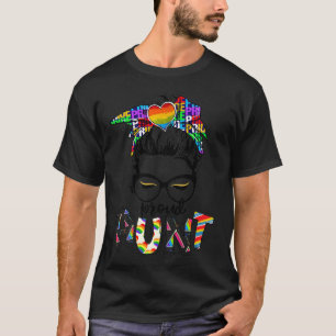 Camiseta Arrumado Desarrumado Arco-íris Orgulhosa Tia Gay &