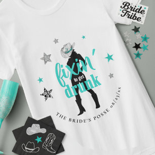 Camiseta Arrumando a Despedida de Solteira Disco Teal ID925
