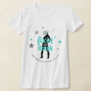 Camiseta Arrumando a Despedida de Solteira Disco Teal ID925