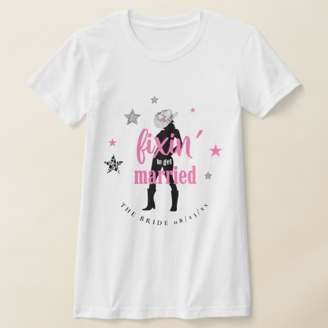Camiseta Arrumando a Noiva Disco Bachelorette ID925 (Postura )