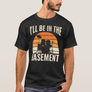 Camiseta Arrumando Estarei No Conjunto De Tambor De Vintage