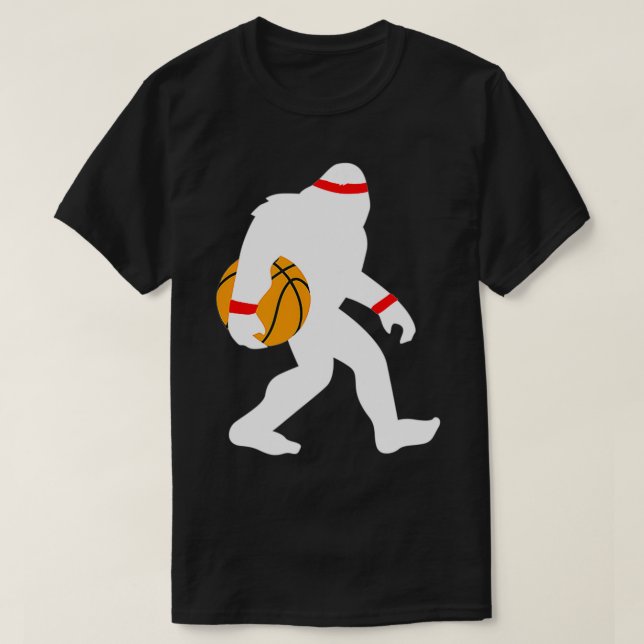 Camiseta Arrumando Presente Engraçado de Basquete (Frente do Design)