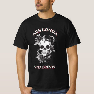 Camiseta Ars Longa Vita Brevis Caveira & Cobra