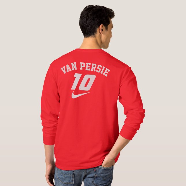 CAMISETA ARSENAL VAN PERSIE LEYENDA (Parte Traseira Completa)