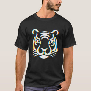 Camiseta Arsty Tiger Face   Desenho De Linha 2022 Ano Do T