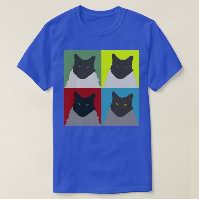 Camiseta Art Abstrato Cats (Frente do Design)