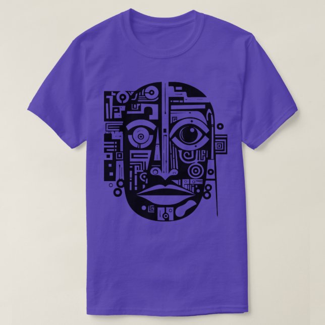 Camiseta Art Abstrato Face (Frente do Design)