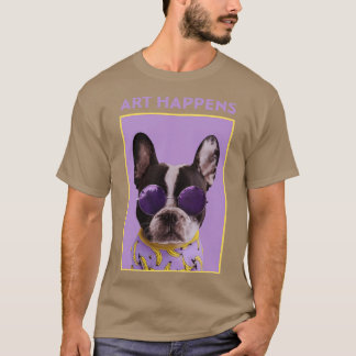 Camiseta Art Acontece Art French Bulldog Dog