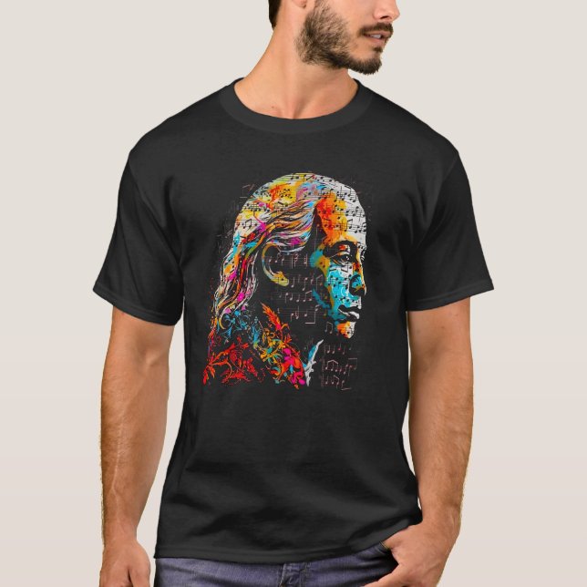 Camiseta Art Antonio Vivaldi Music Composer (Frente)