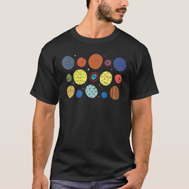 Camiseta Art Colorful Circle Patterna de Setembro Internaci (Frente)