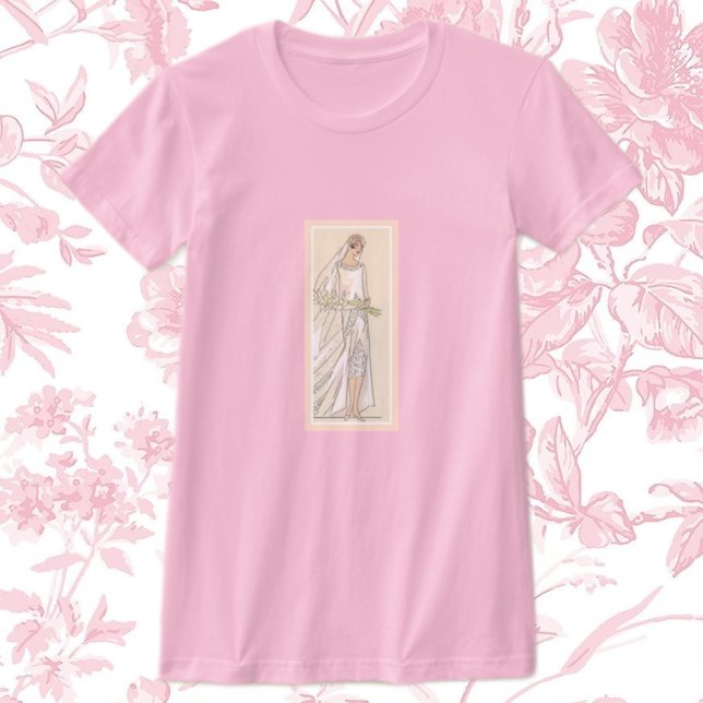 Camiseta Art Deco Bride (Criador carregado)