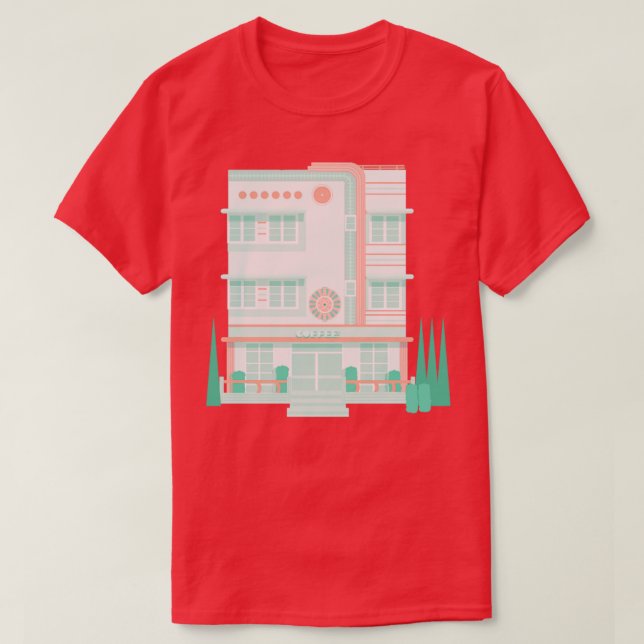 Camiseta Art Deco Coffee compra (Frente do Design)