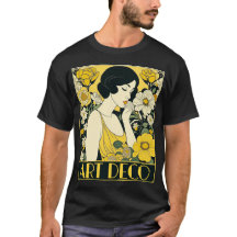 Art Deco Day Woman & Flowers