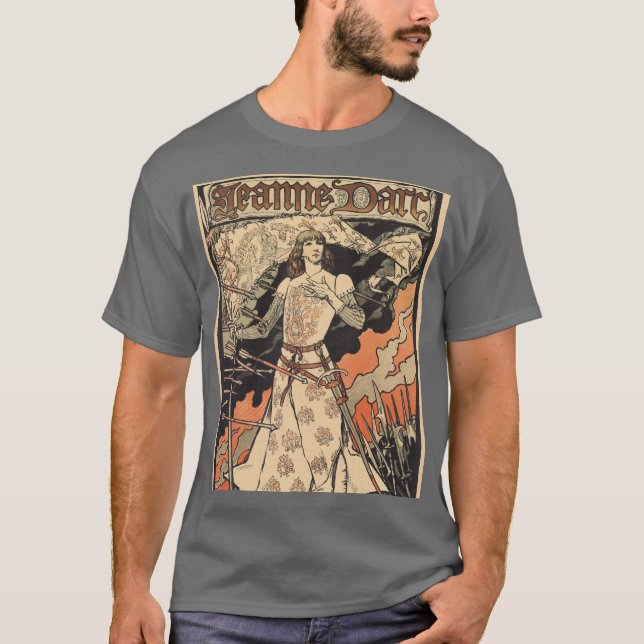 Camiseta Art deco de Alphonse Mucha (Frente)