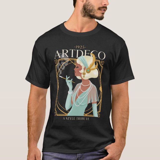 Camiseta art deco design (Frente)