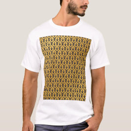Camiseta Art Deco Dragon Scales - Blue and Gold Scales