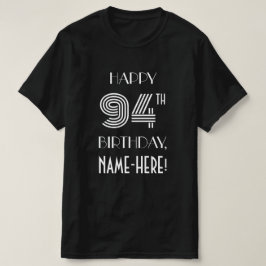 Camiseta Art Deco - Estilo inspirado 94. Festa de aniversár
