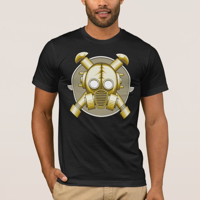 Camiseta Art deco Gasmask (Frente)
