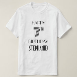 Camiseta Art Deco Inspira Festa de aniversário de aparência