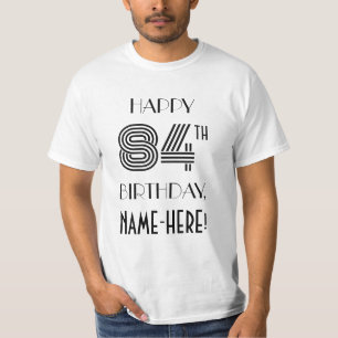 Camiseta Art Deco Inspira Olhar 84.ª Festa de aniversário