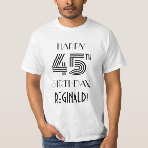 Camiseta Art Deco Inspira Olhar para a 45ª Festa de aniver