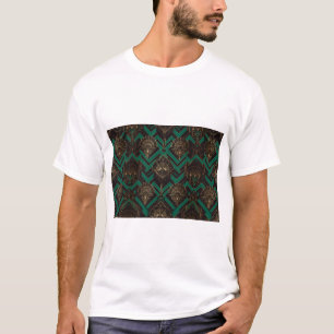 Camiseta Art Déco Ouro Esmeralda
