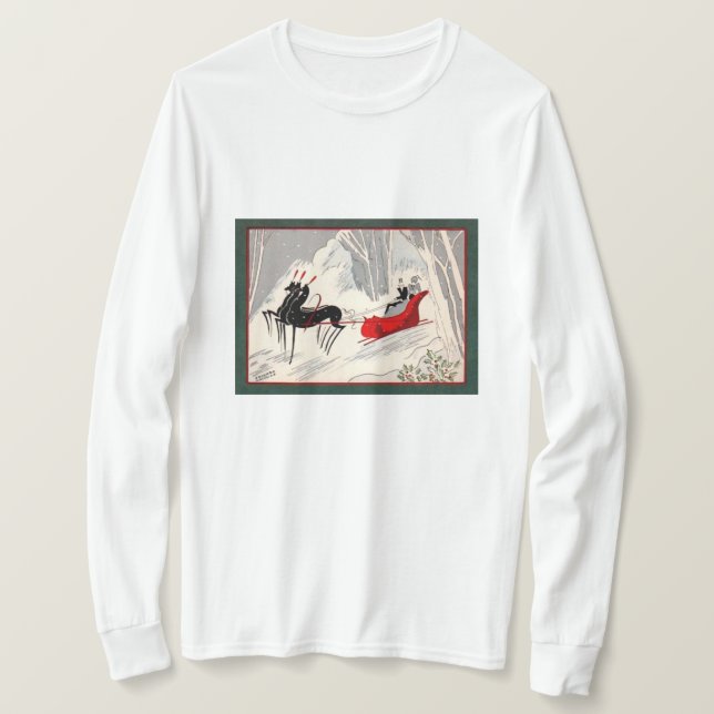 Camiseta Art Deco Sleigh Ride (Frente do Design)