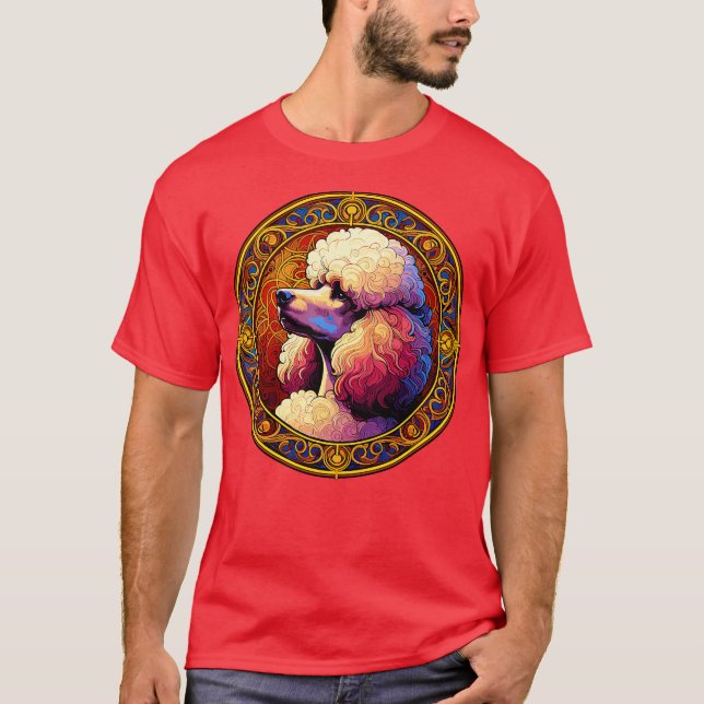 Camiseta Art Deco Standard Poodle Legal Poodle Art (Frente)