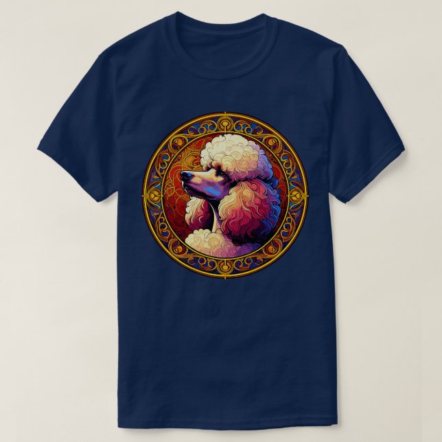 Camiseta Art Deco Standard Poodle Legal Poodle Art (Frente do Design)
