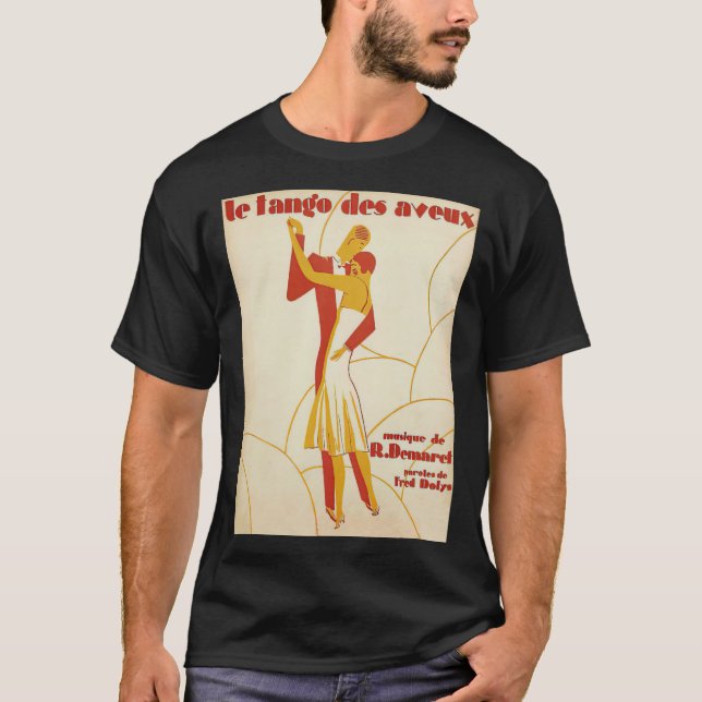 Camiseta Art Deco Tango na 1920 (Frente)