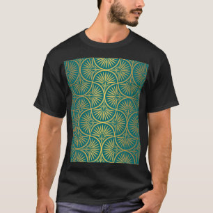 Camiseta Art Decor Vintage Oriental Wallpaper