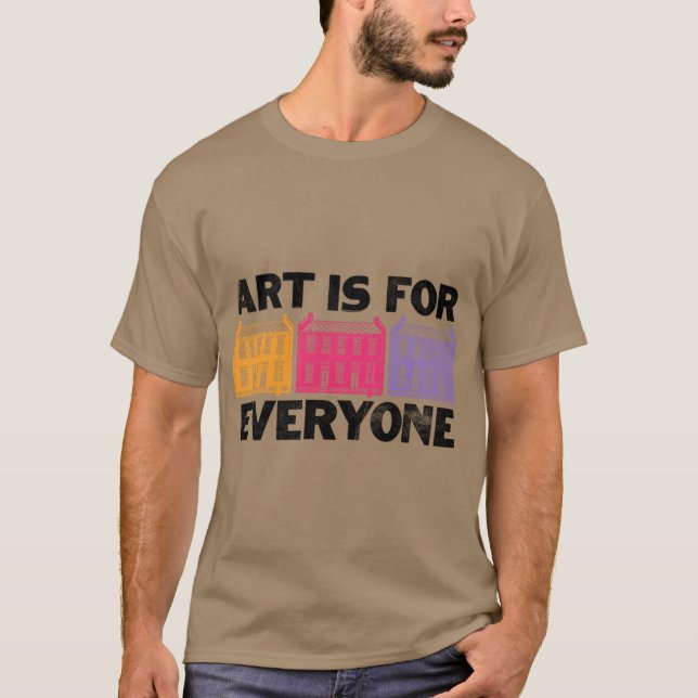 Camiseta ART É PARA TODOS OS Princeton Art Guild Oversize (Frente)