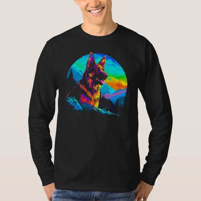 Camiseta Art German Shepherd 1 (Frente)
