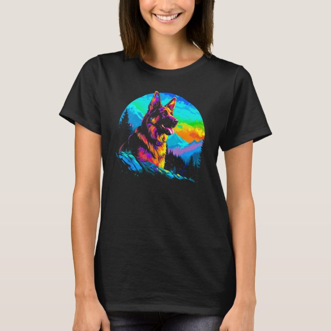Camiseta Art German Shepherd 1 (Frente)